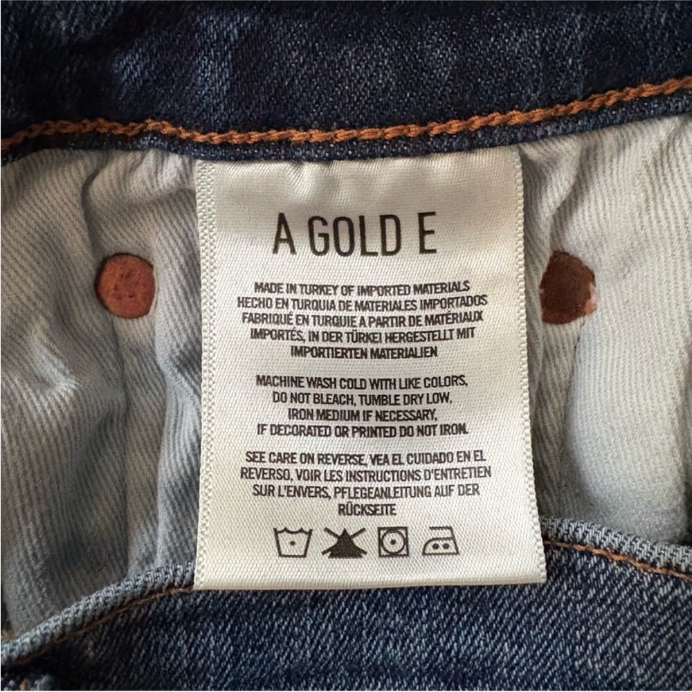 AGOLDE Sophie High Rise Skinny leg Crop Distressed Ripped Jeans size 27 - Picture 5 of 7